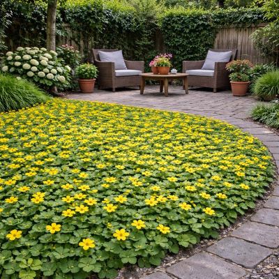 COVERGREEN® Waldsteinia Ternata Bodendeckermatten (38 x 57 cm)